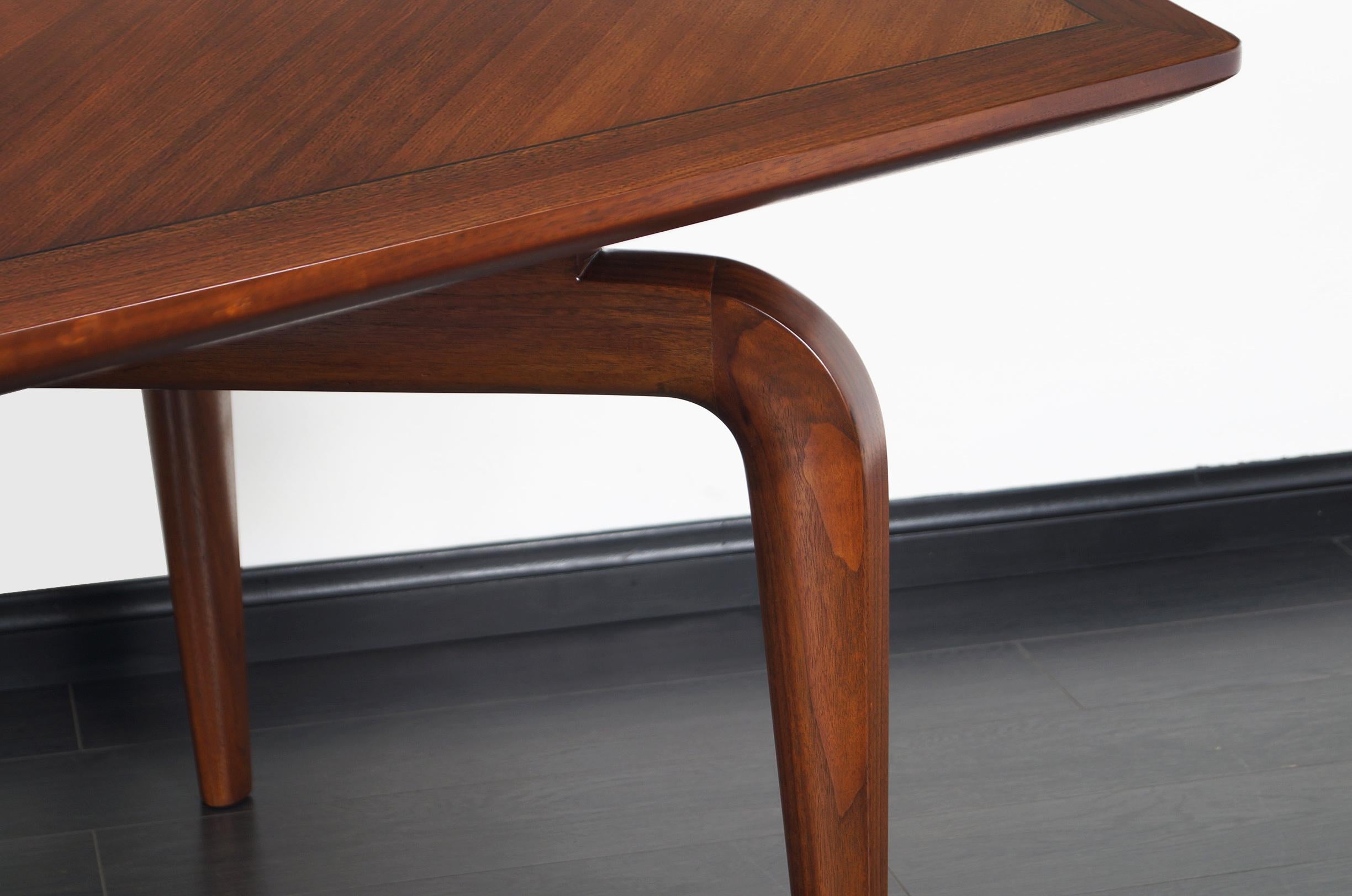 American Vintage Diamond Shaped Conference Table or Dining Table by Monteverdi Young