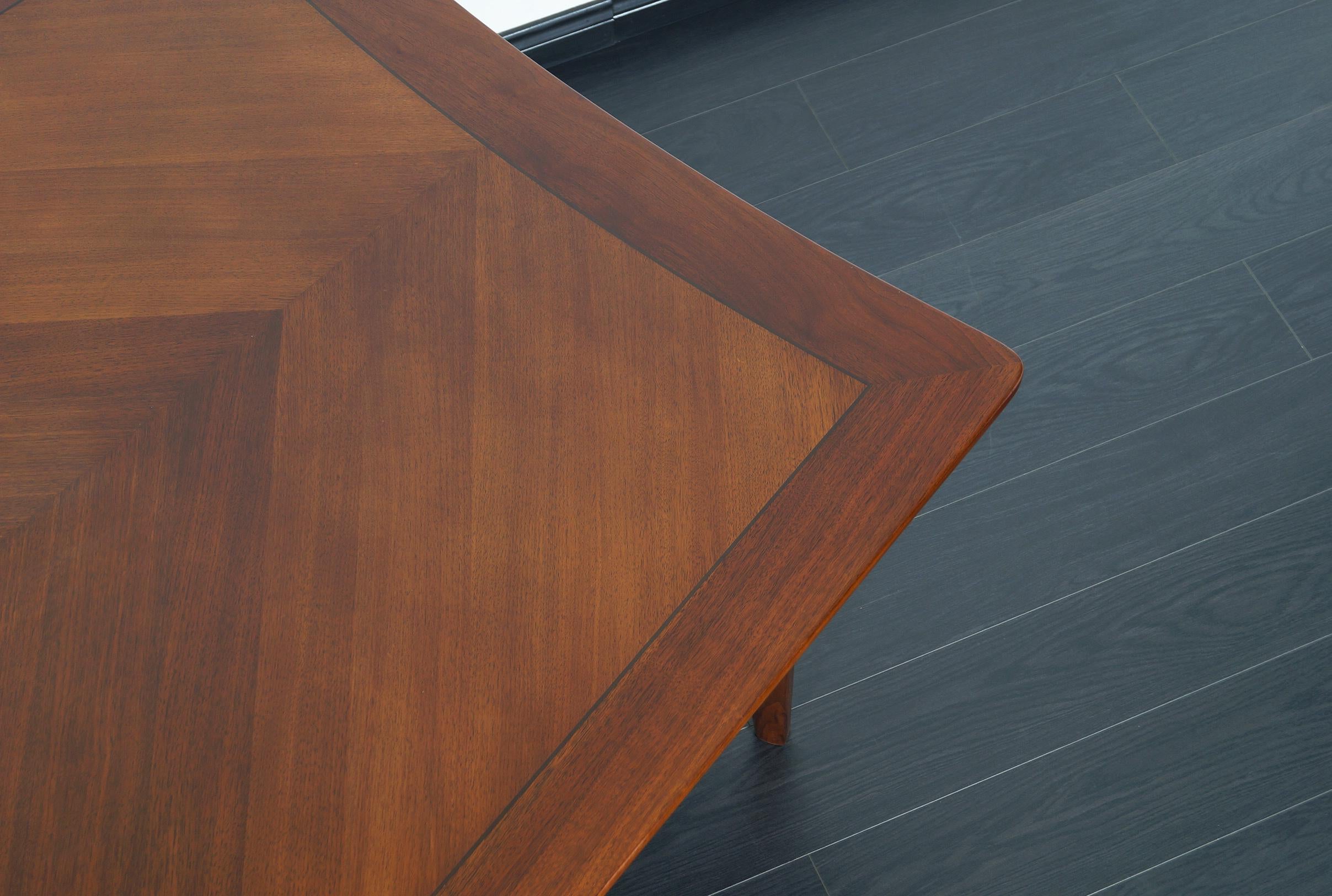 Mid-20th Century Vintage Diamond Shaped Conference Table or Dining Table by Monteverdi Young