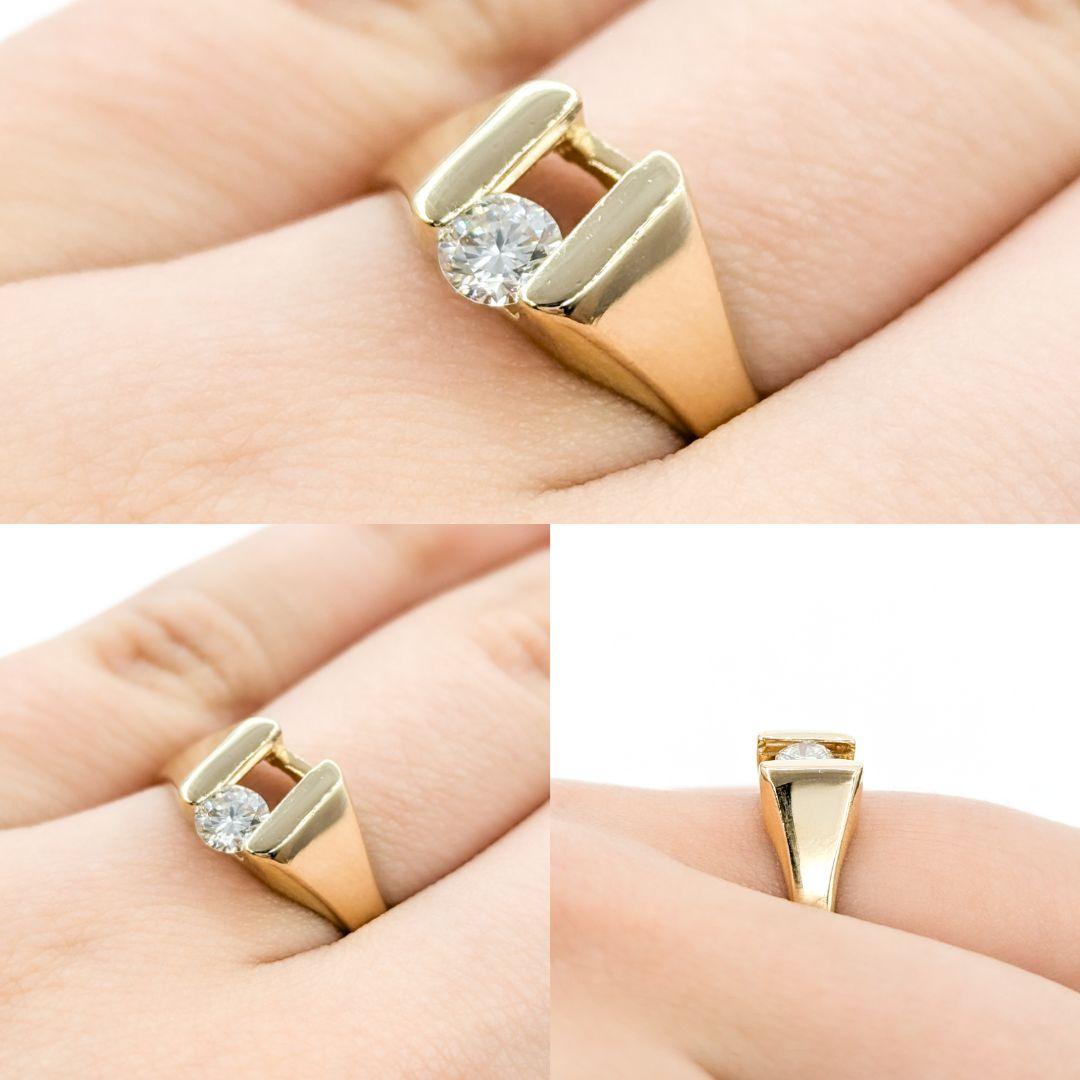 Diamant- Slider-Ring aus 14 Karat Gelbgold mit Vintage-Diamant

Wir präsentieren diesen wunderschönen Diamant-Schiebering aus 14 Karat Gelbgold. Der Ring besteht aus einem 0,25-karätigen Diamanten mit der Reinheit VS und einem nahezu farblosen