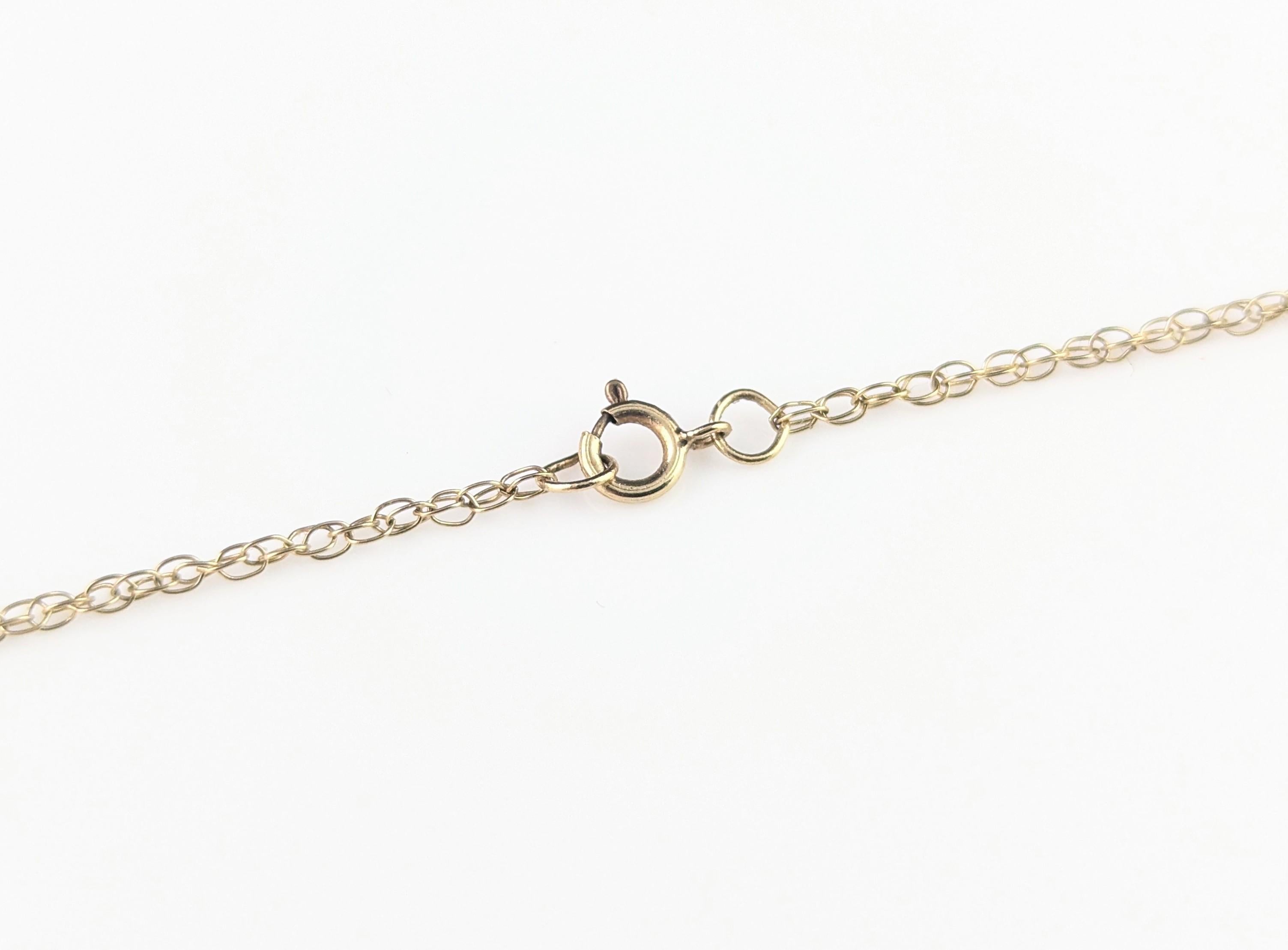 Vintage Diamond snowflake pendant, 18k gold, chain necklace For Sale 10