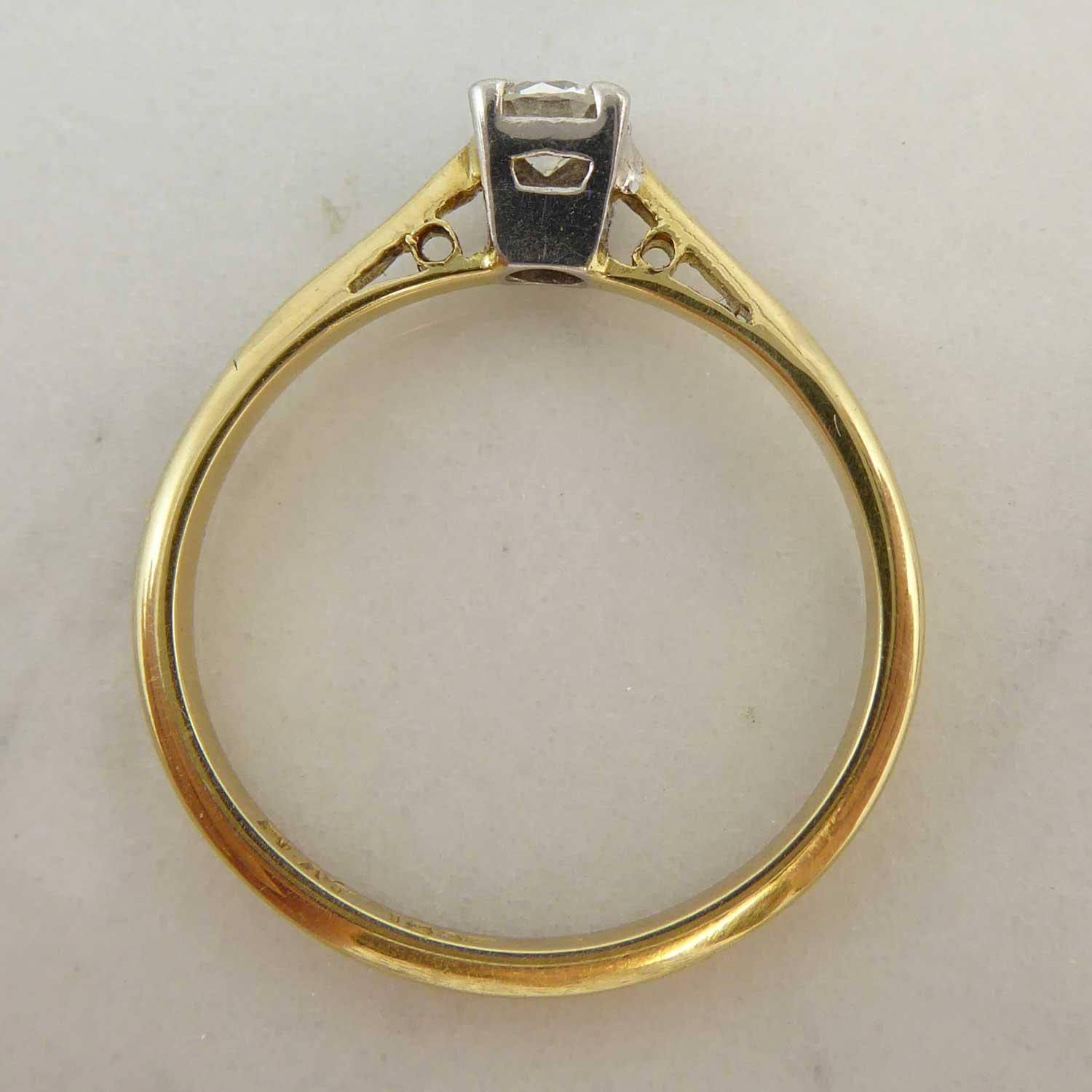 Vintage Diamond Solitaire Engagement Ring 2