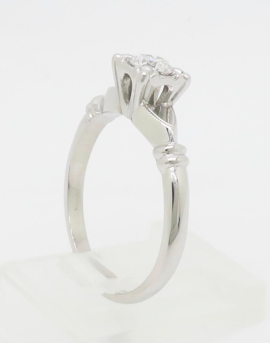 Solitaire en diamant vintage en vente 10