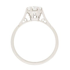Vintage Diamond Solitaire Ring, circa 1950s