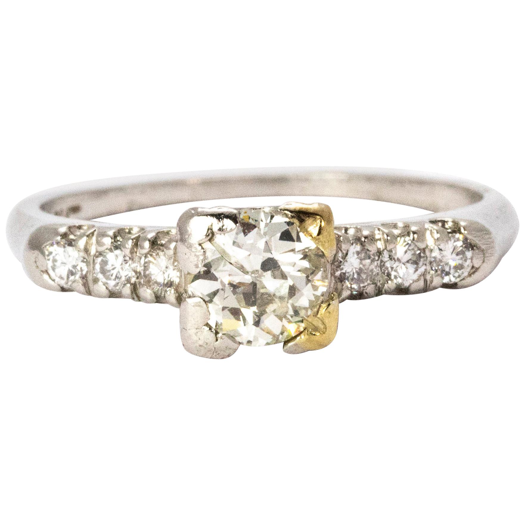 Vintage Diamond Solitaire Ring