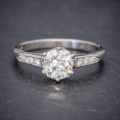 Vintage Diamond Solitaire Ring in 1.25ct Diamond