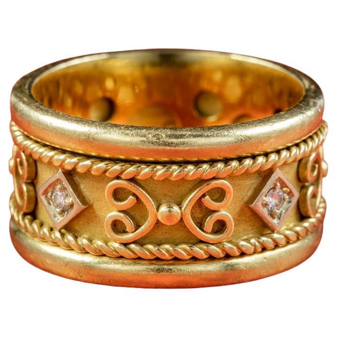 Asprey Diamond Gold Spinning Band Ring at 1stDibs