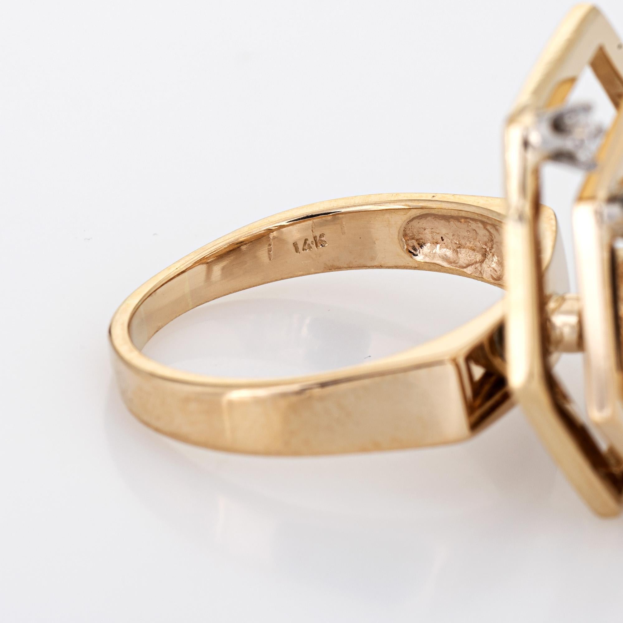 14k gold spinner ring