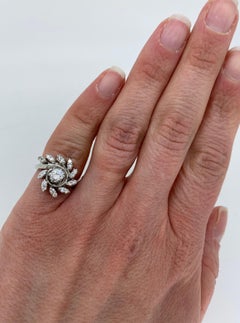 Vintage Diamond Swirl Ring