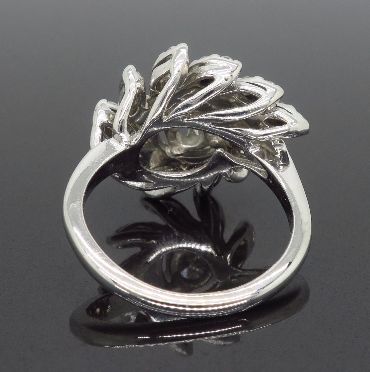 Vintage Diamond Swirl Ring 1