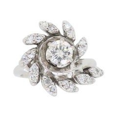 Vintage Diamond Swirl Ring