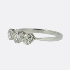 Vintage Diamond Three Stone Ring