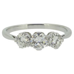 Vintage Diamond Three Stone Ring