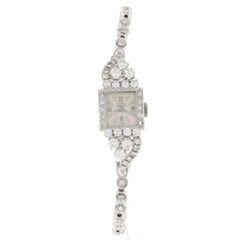 Vintage Diamond Watch 3.00 cttw Nivada Grenchen