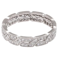 Eternity-Ring aus Weißgold mit Diamanten