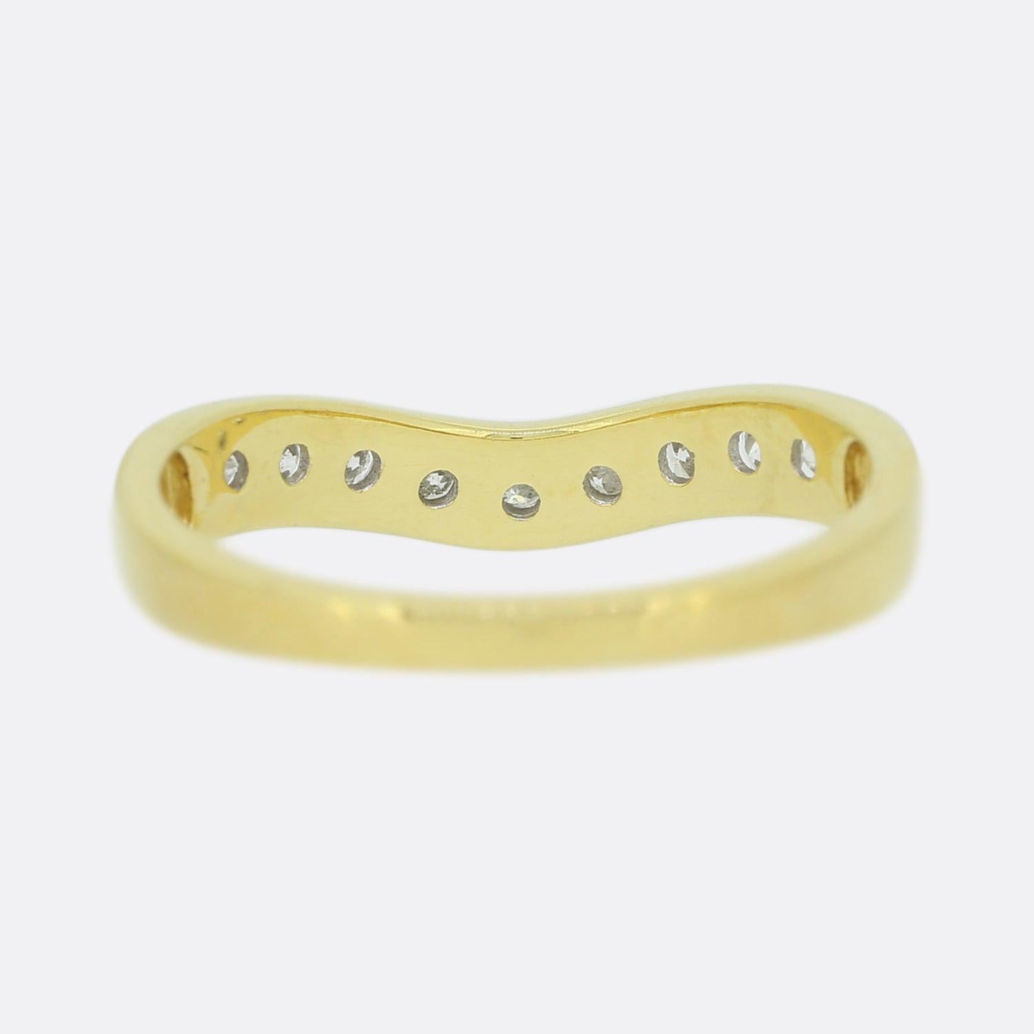 Taille brillant Bague Wishbone vintage en diamants en vente