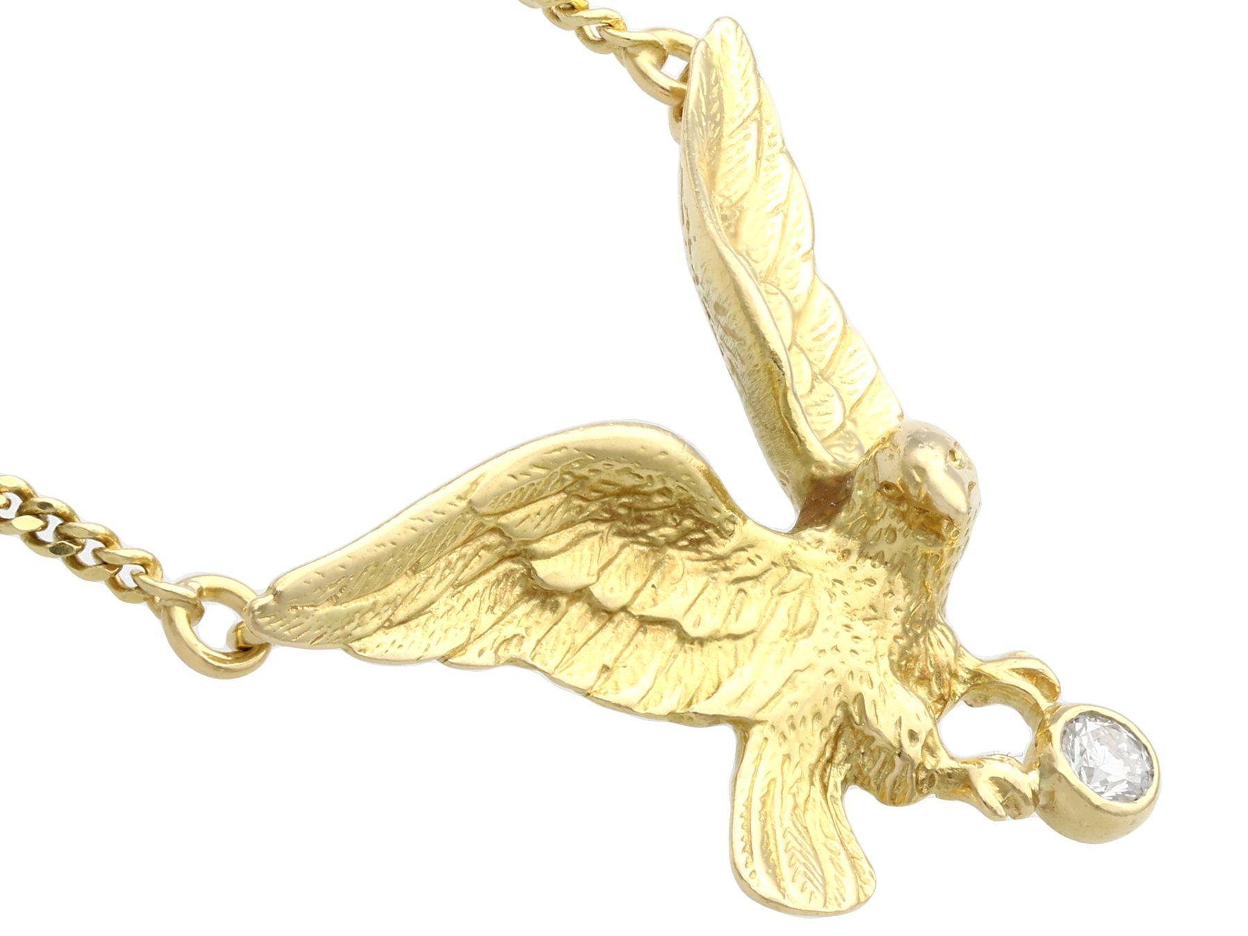 gold eagle necklace