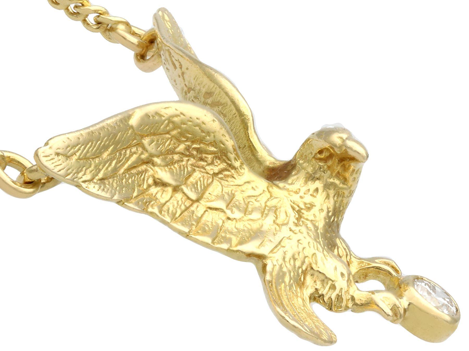 eagle pendant gold