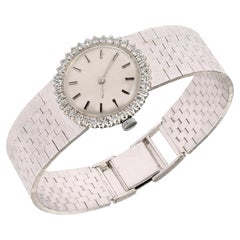 Vintage Diamonds 18 Carat White Gold Mechanical Watch