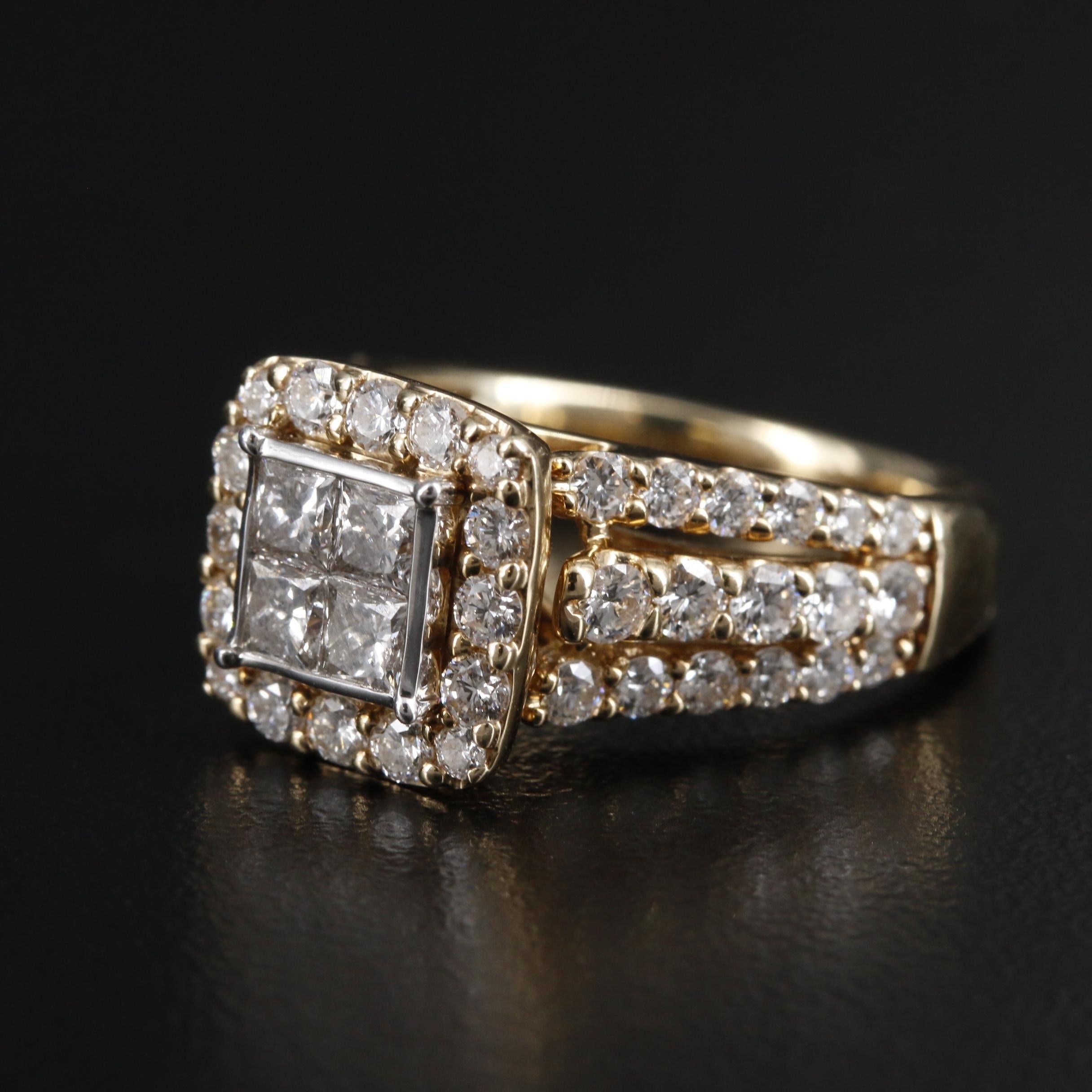 For Sale:  Art Deco Certified 2 Carat Natural Diamond Engagement Ring in 18K Gold For Men's 4