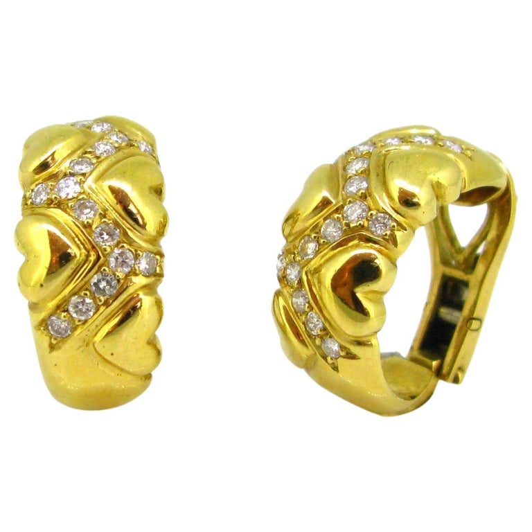 Gorgeous vintage 1970s HUGE Gold Tone HOOP Earrings