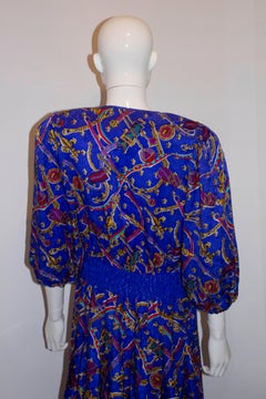 Vintage Diane Freis Silk Dress