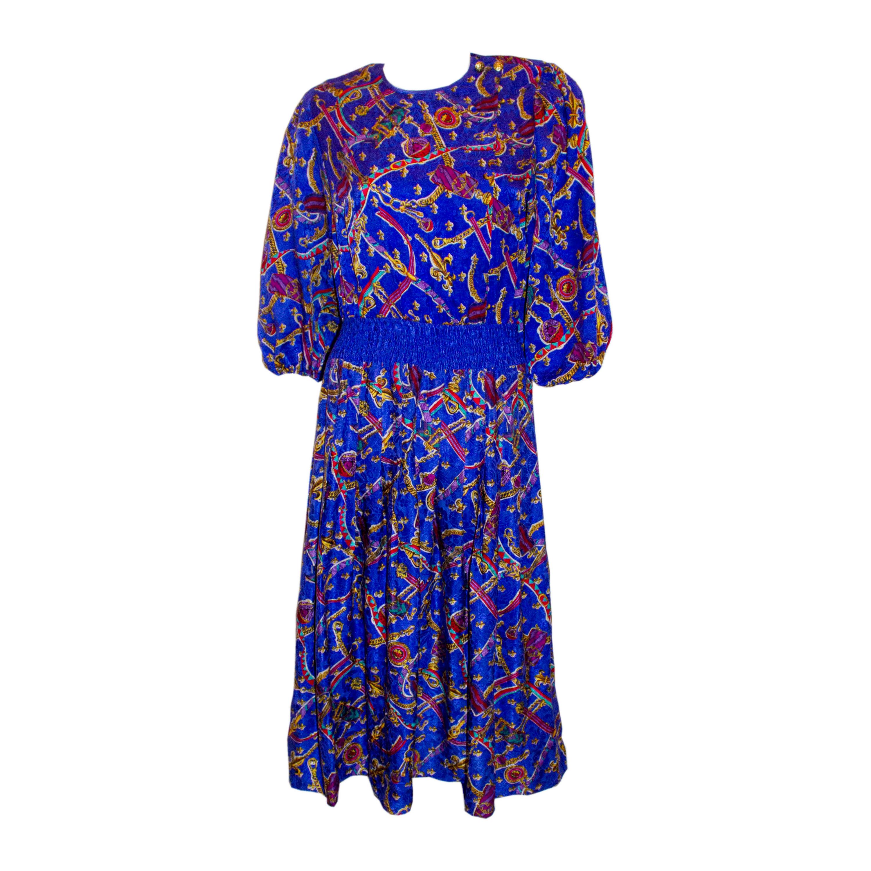 Diane Freis - Robe en soie vintage en vente