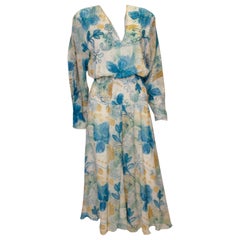 Diane Freis - Robe en soie vintage