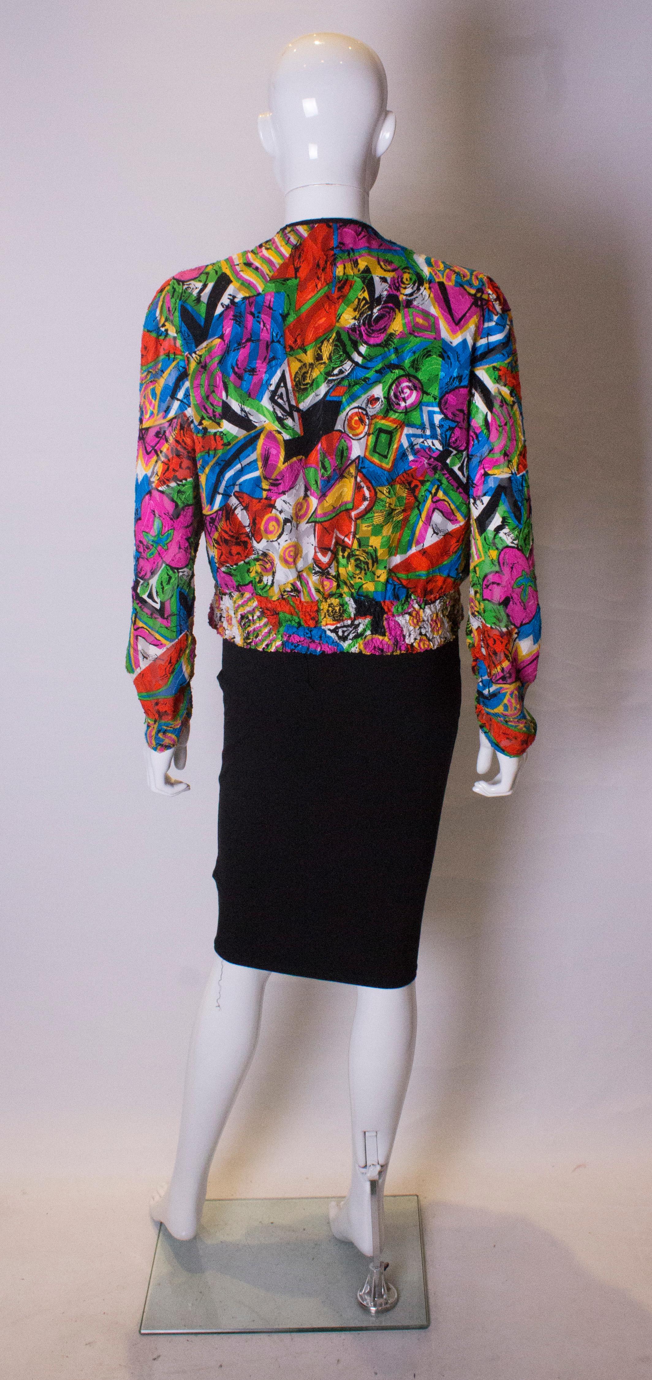 Vintage Diane Fres Top with Bead and Sequin Detail 3