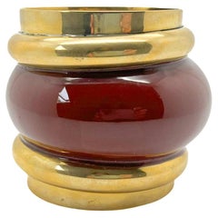 Vintage Diane von Furstenberg Carnelian Runway Cuff 1980s
