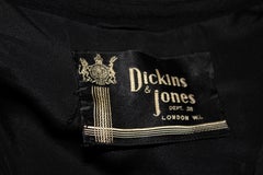 Vintage Dickens and Jones Black Crepe Duster Coat