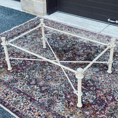 Vintage Diego Giacometti Style Wrought Iron Coffee Table