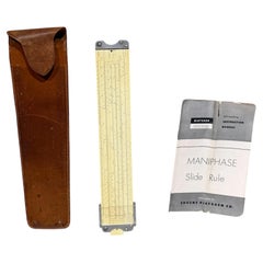 Vintage Dietzgen Maniphase Multiplex Slide Rule Set Mid Century Decor