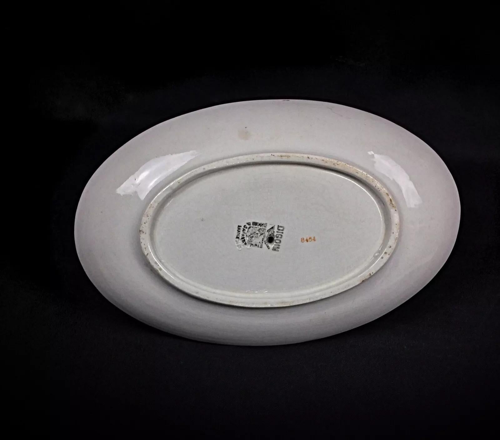 Vintage Digoin Sarreguemines Gravy Boat - Diseño floral - 2Y263 en Bueno estado para la venta en Bordeaux, FR
