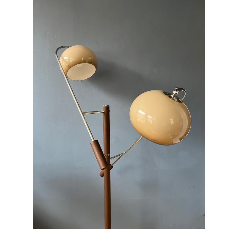 Vintage Dijkstra Mushroom Swing Arm Space Age Floor Lamp, 1970s For Sale 2