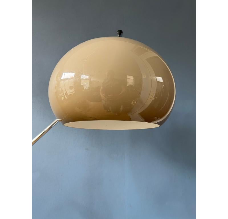 Vintage Dijkstra Mushroom Swing Arm Space Age Floor Lamp, 1970s For Sale 3