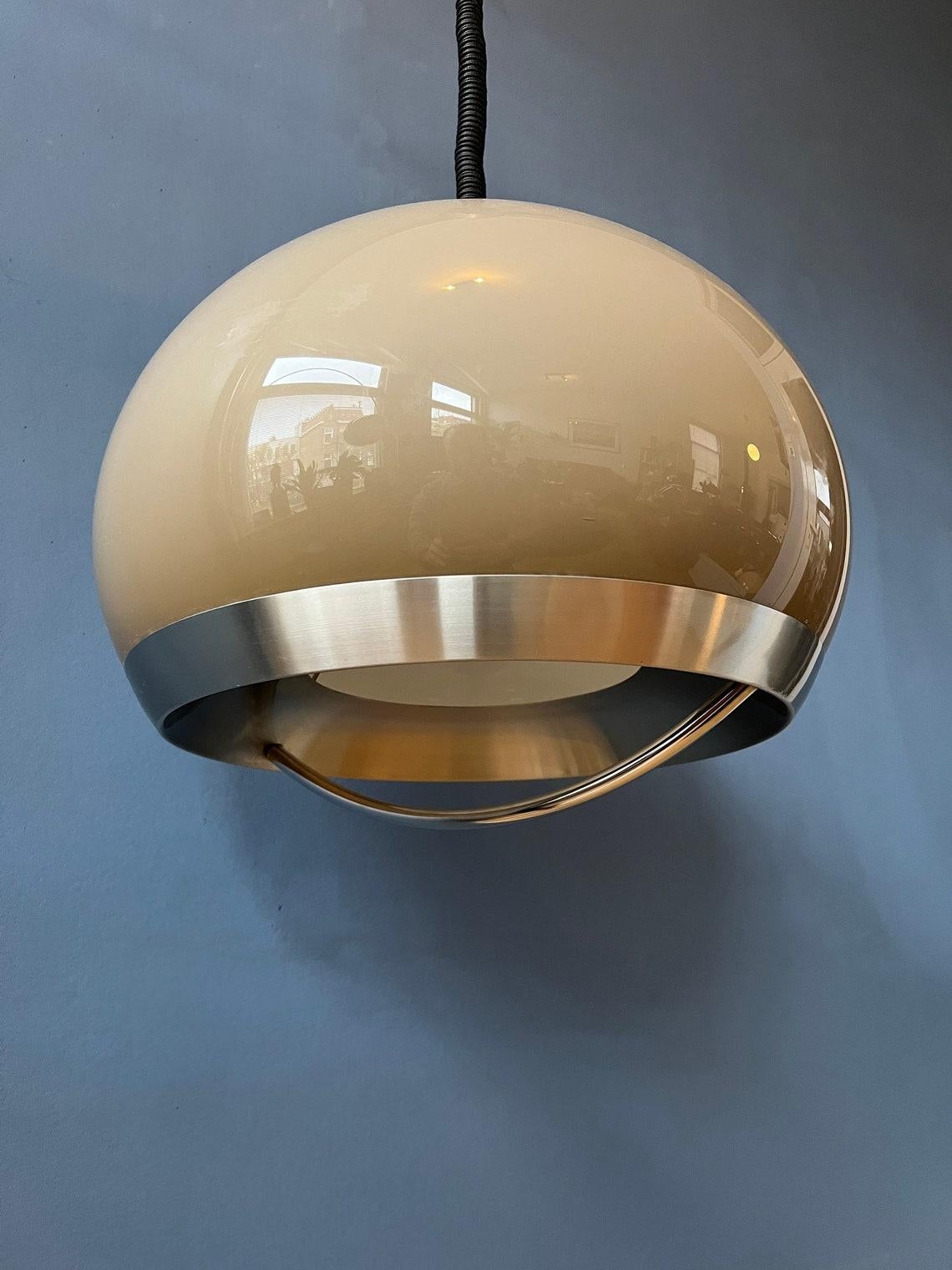 Vintage Dijkstra Pendant Light Retro Space Age Lamp Mid Century Modern, 1970s For Sale 2