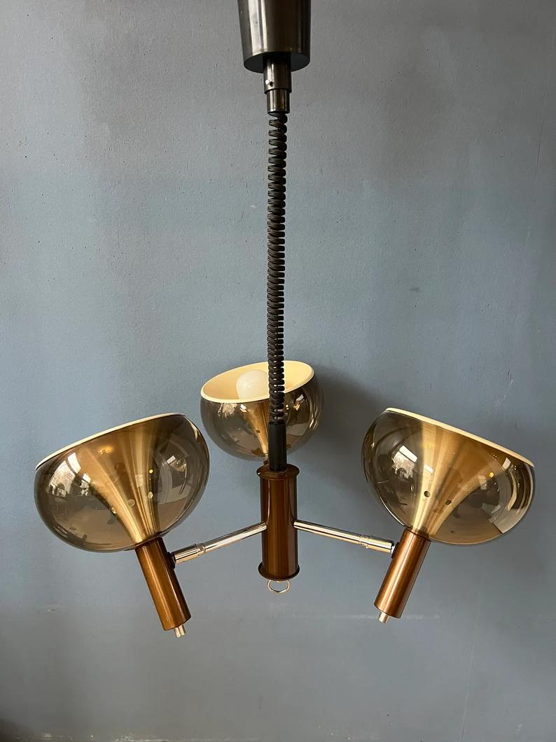 Vintage Dijkstra Space Age Pendant Lamp / Chandelier, 1970s For Sale 3