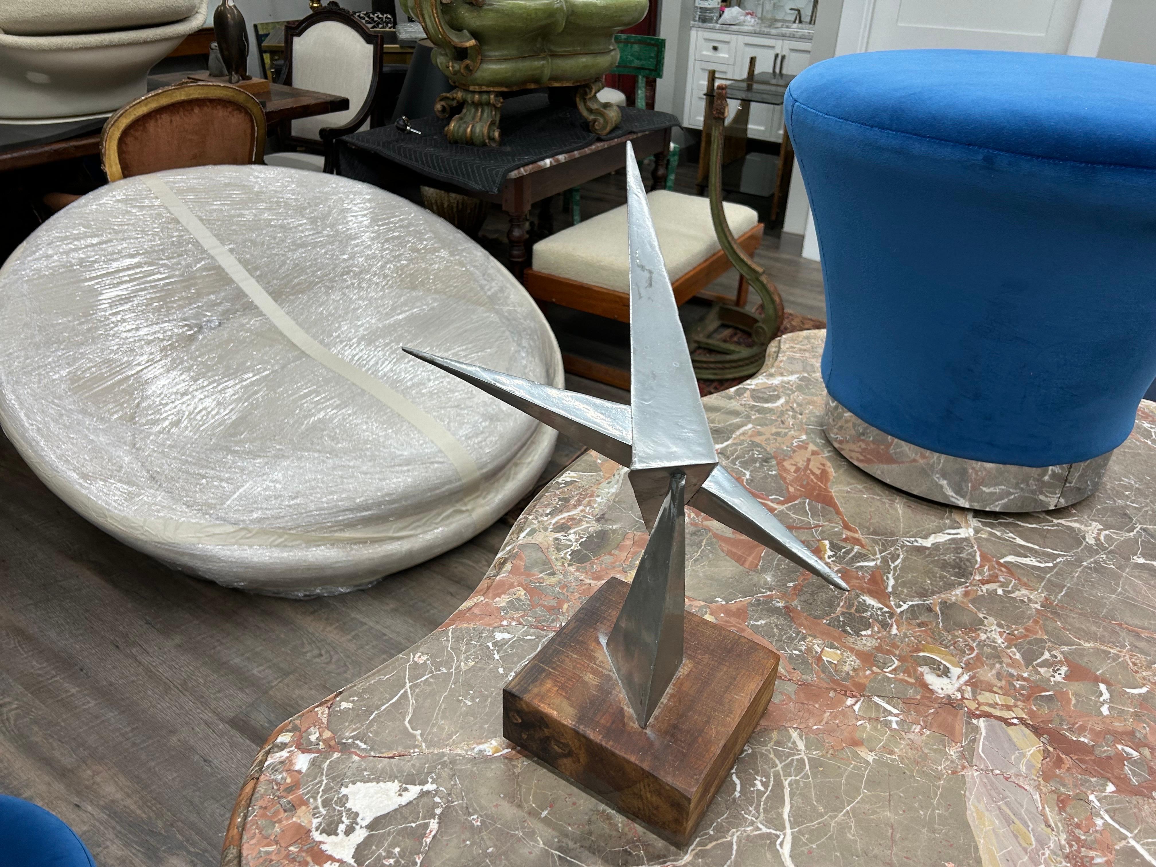 Alluminio Scultura astratta dimensionale vintage in vendita