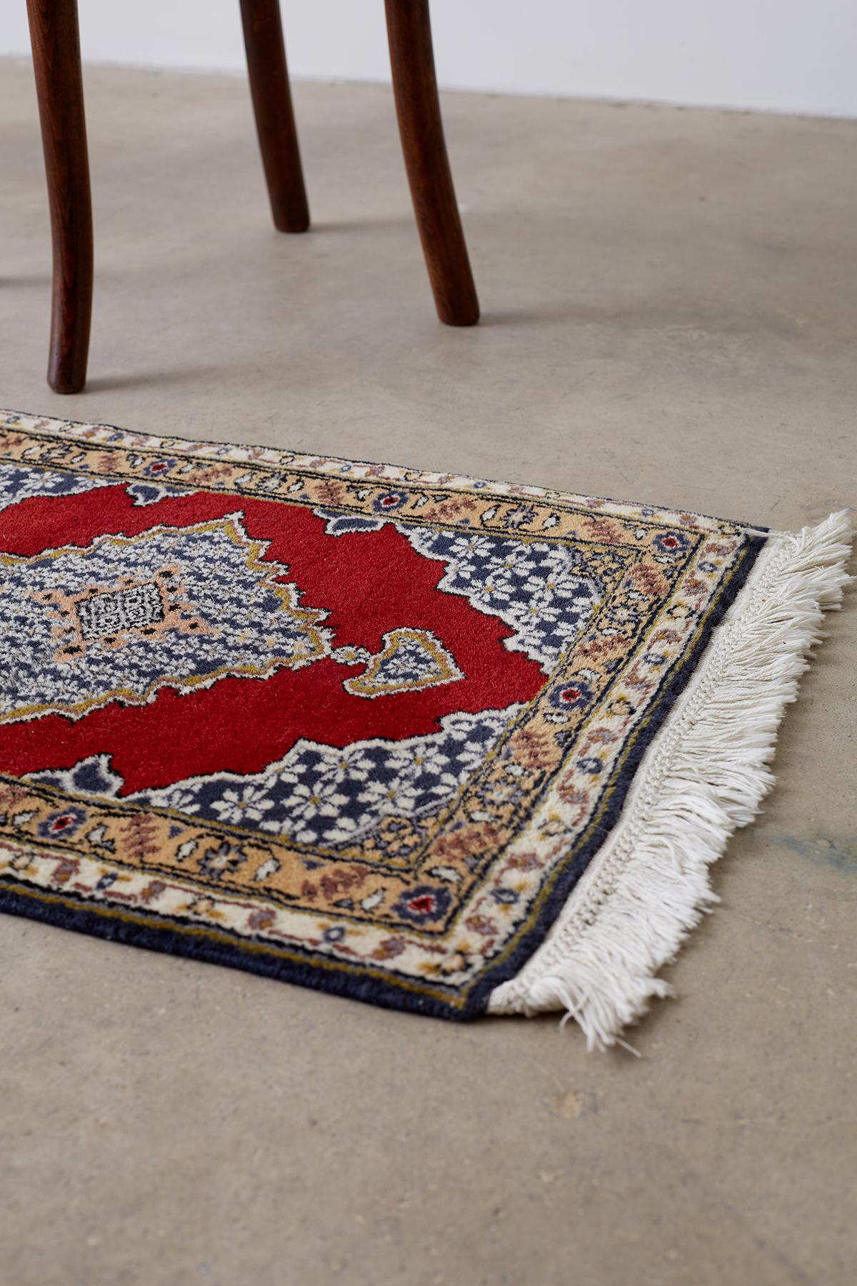 Vintage Diminutive Tabriz Style Carpet Rug For Sale 3