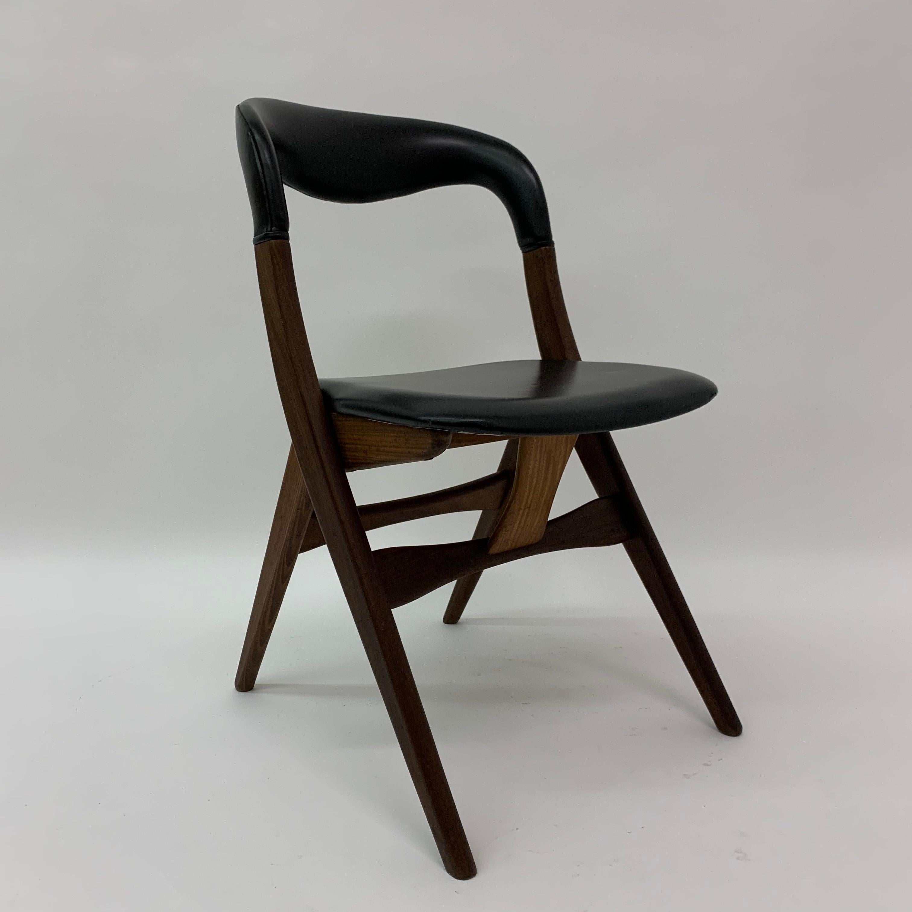 Mid-20th Century Vintage dining chair by Louis van Teeffelen , 1960’s For Sale