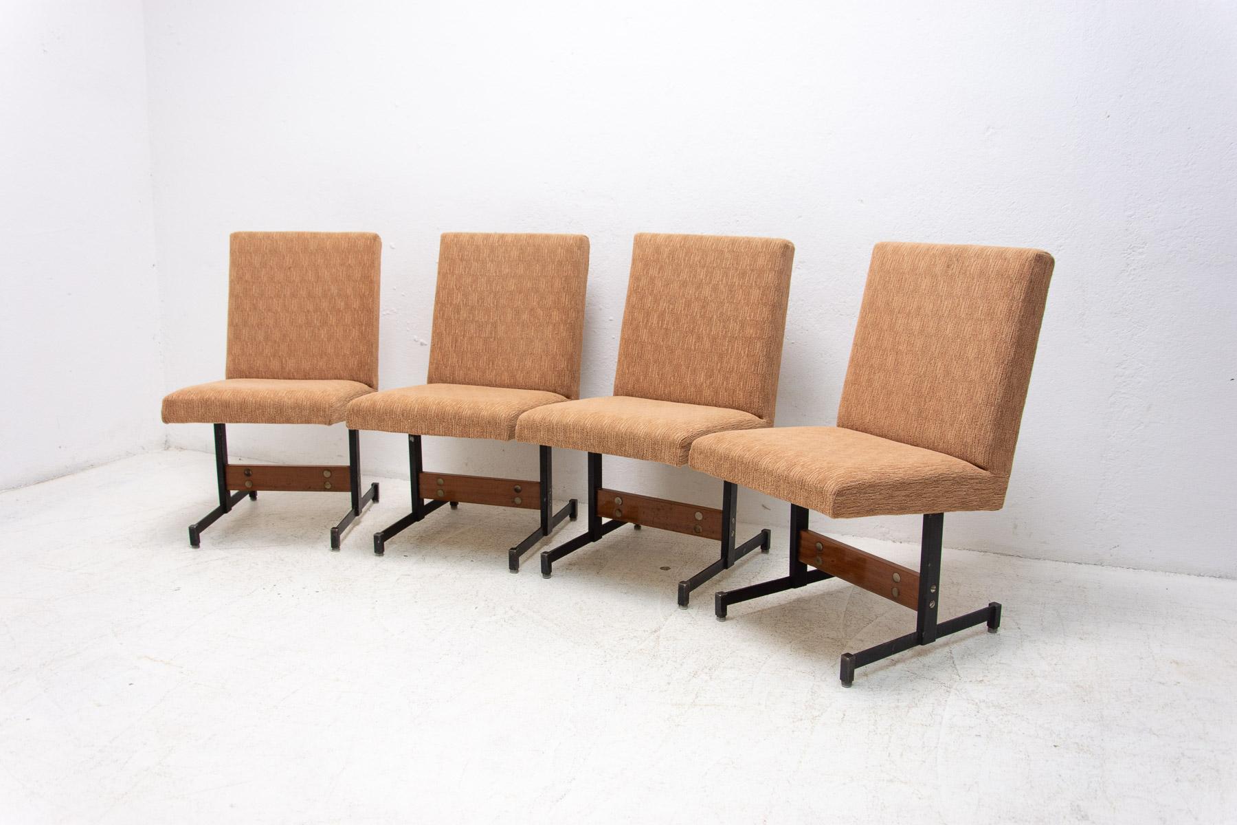20th Century Vintage Dining Chairs, 1970's, Czechoslovakia, Set of 4