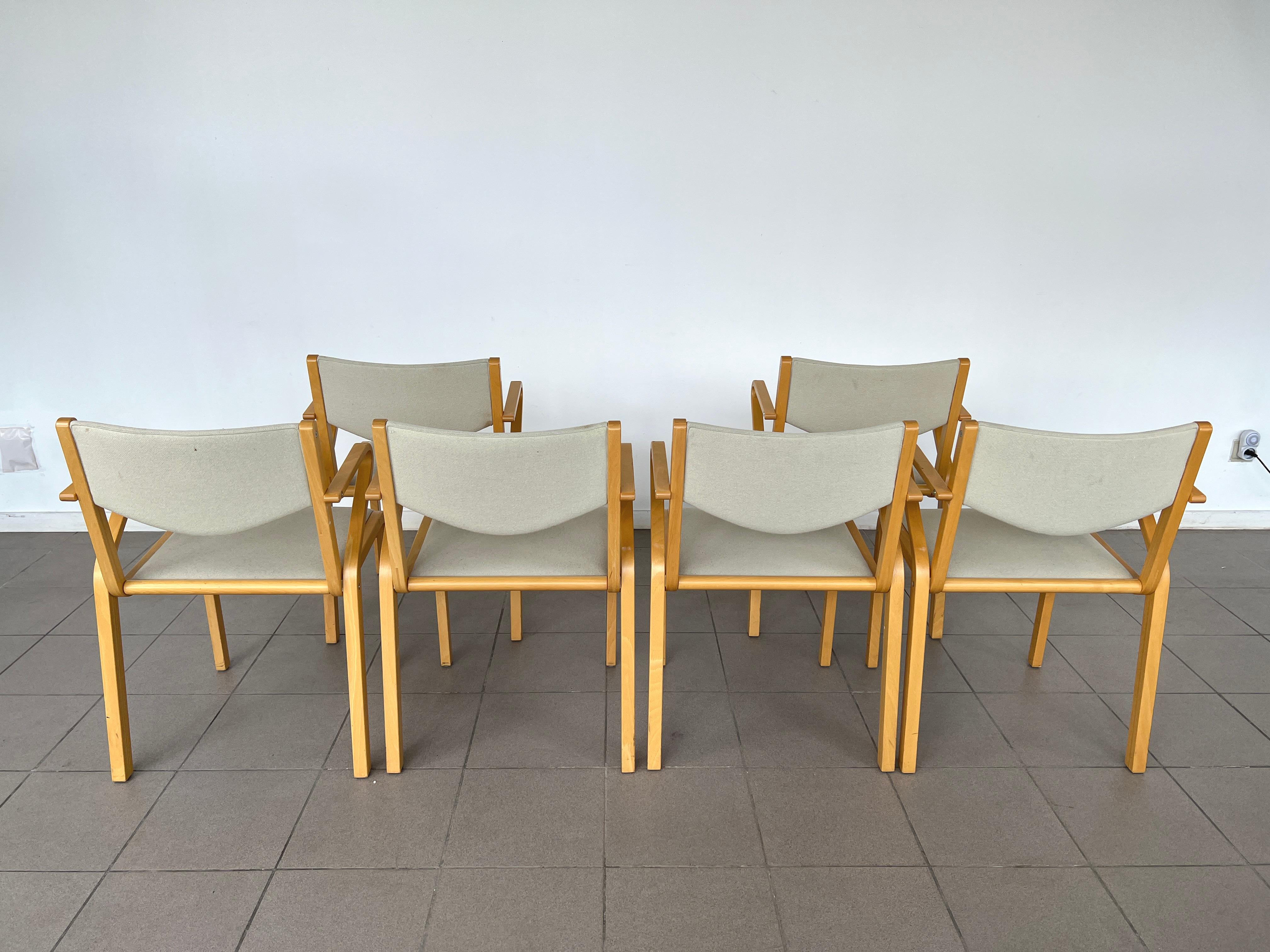 20ième siècle Chaises de salle à manger vintage, années 1980 - Lot de 6 en vente