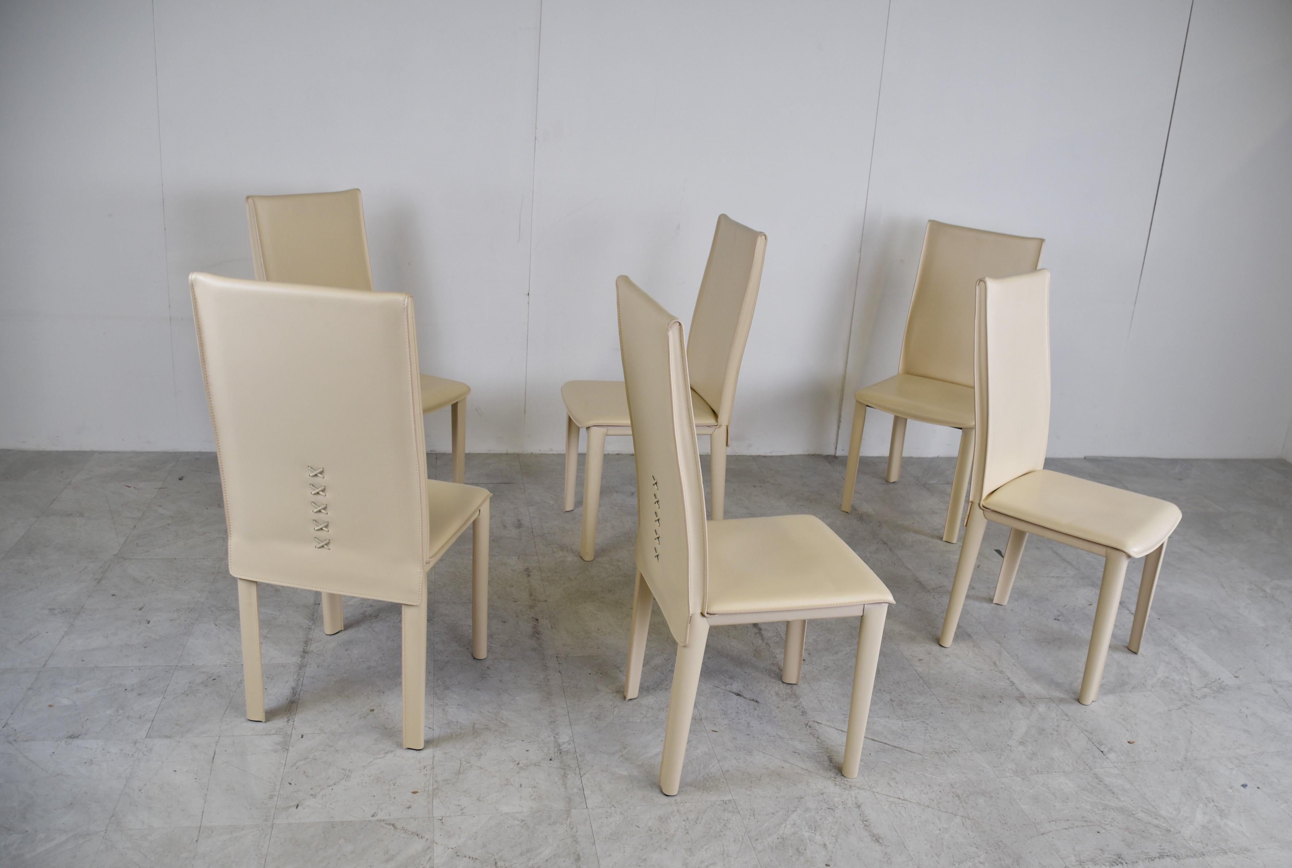 Vintage Dining Chairs by Arper Italy, 1980s 4