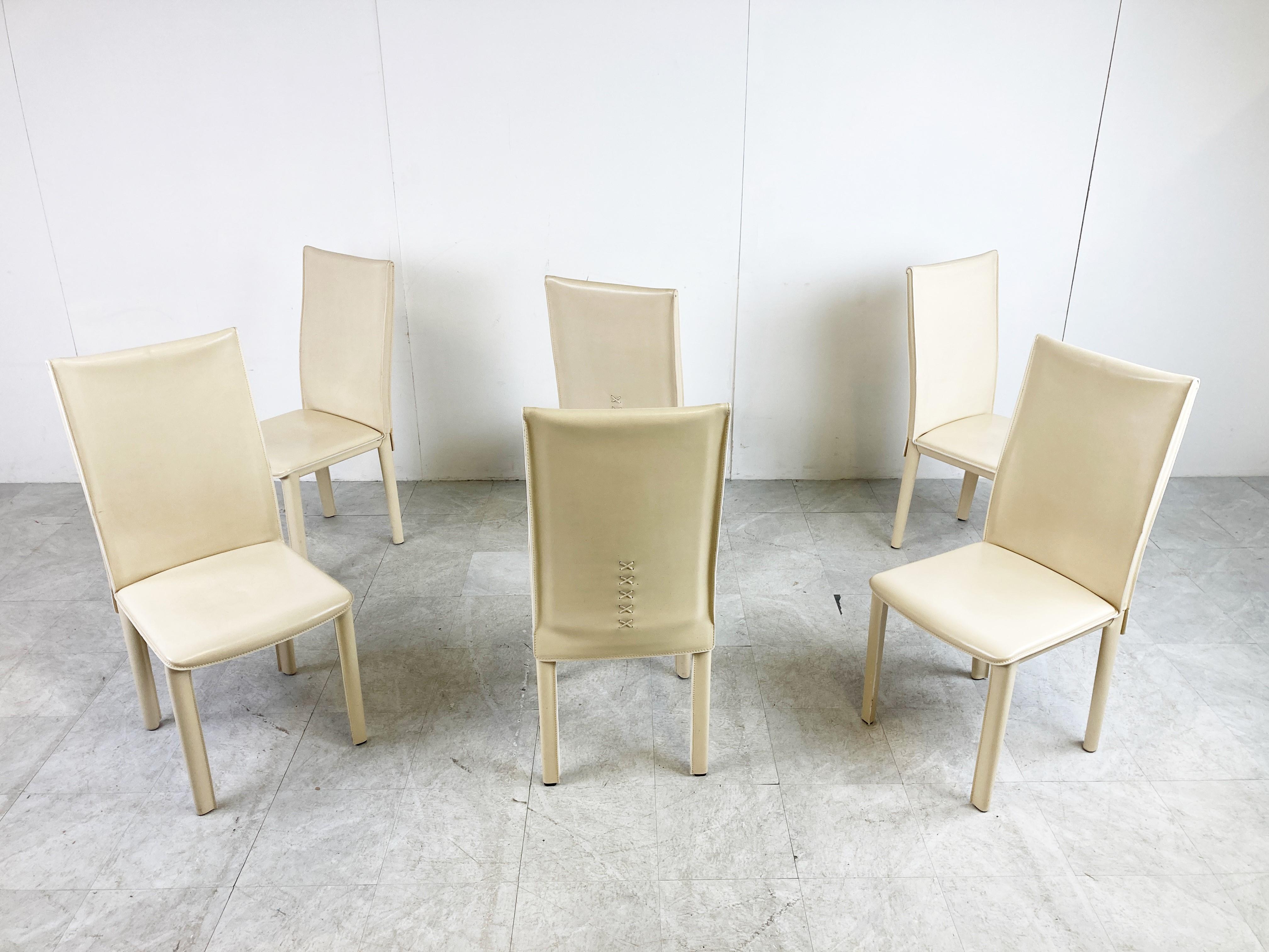 Vintage Dining Chairs by Arper Italy, 1980s For Sale 4
