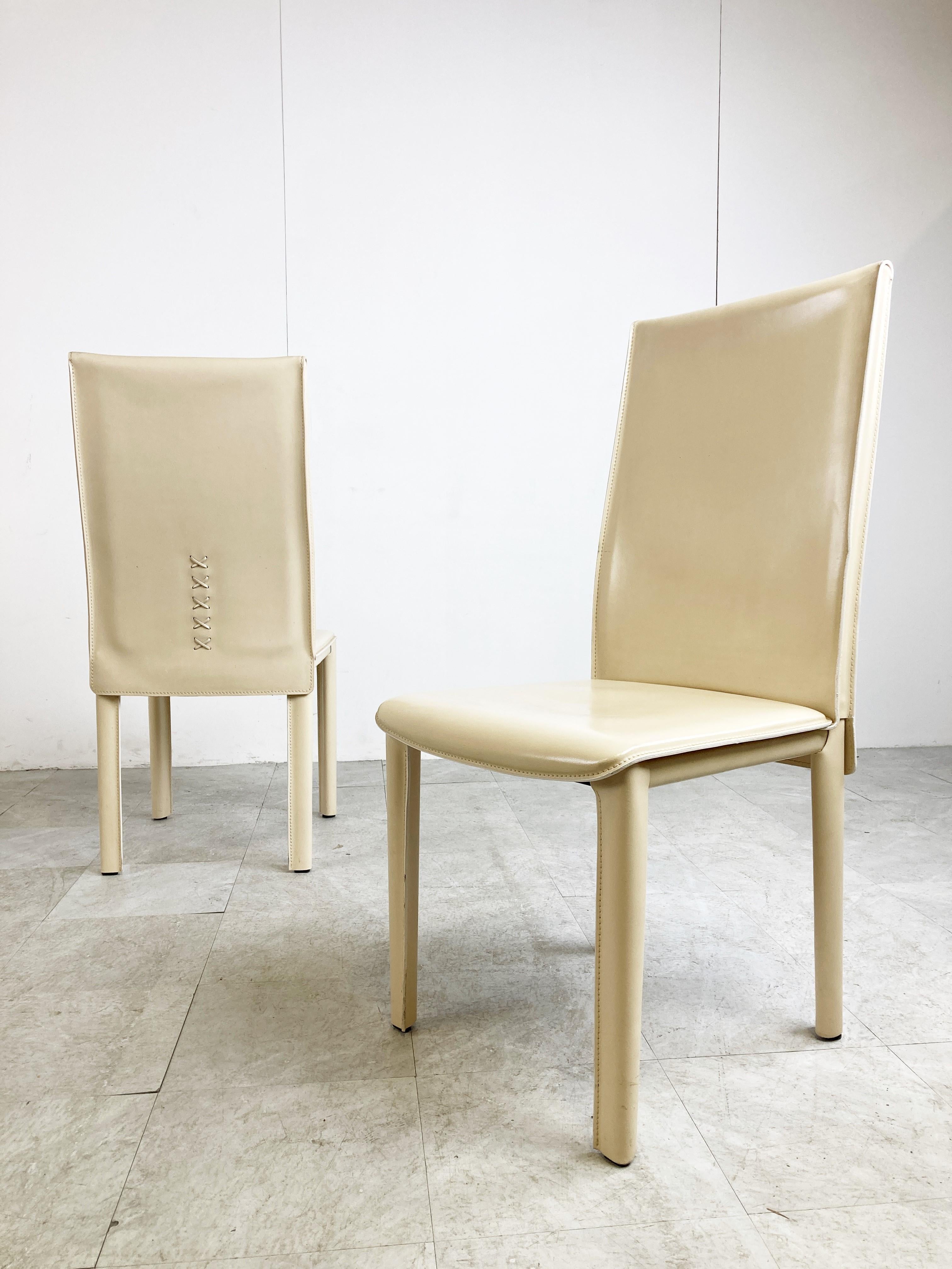 Vintage Dining Chairs by Arper Italy, 1980s For Sale 5