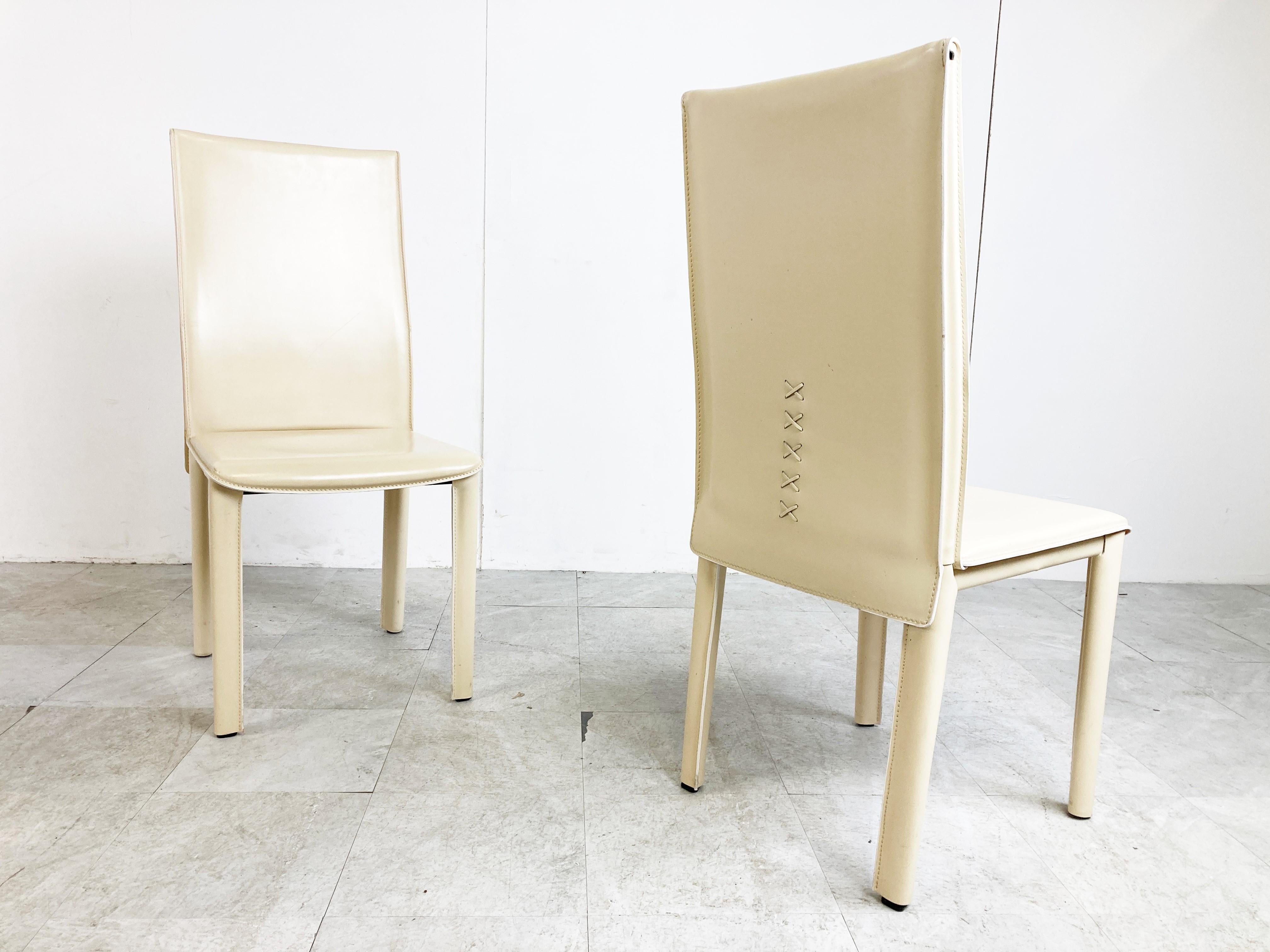 Vintage Dining Chairs by Arper Italy, 1980s For Sale 6