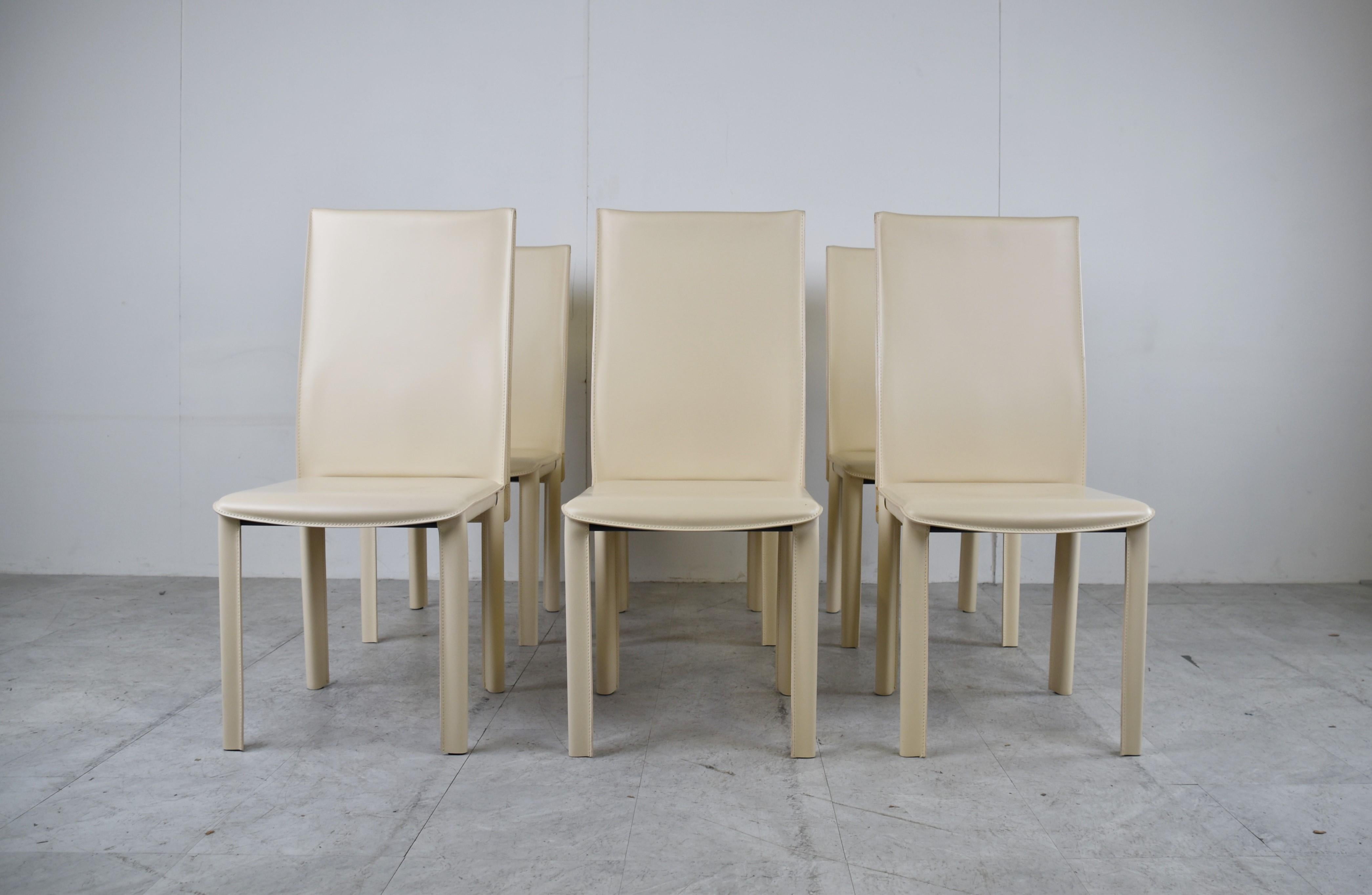 Vintage Dining Chairs by Arper Italy, 1980s In Good Condition In HEVERLEE, BE