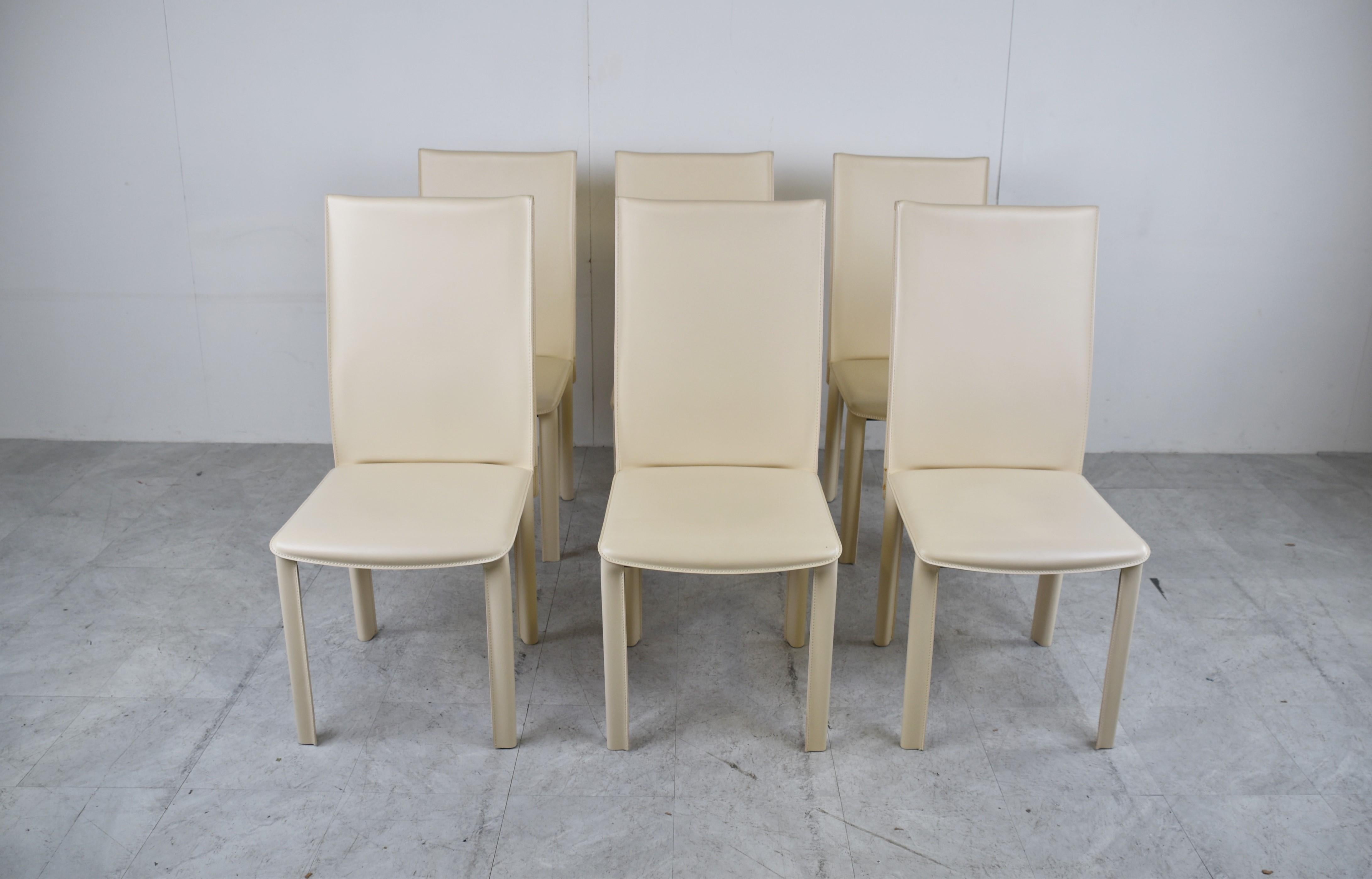Late 20th Century Vintage Dining Chairs by Arper Italy, 1980s
