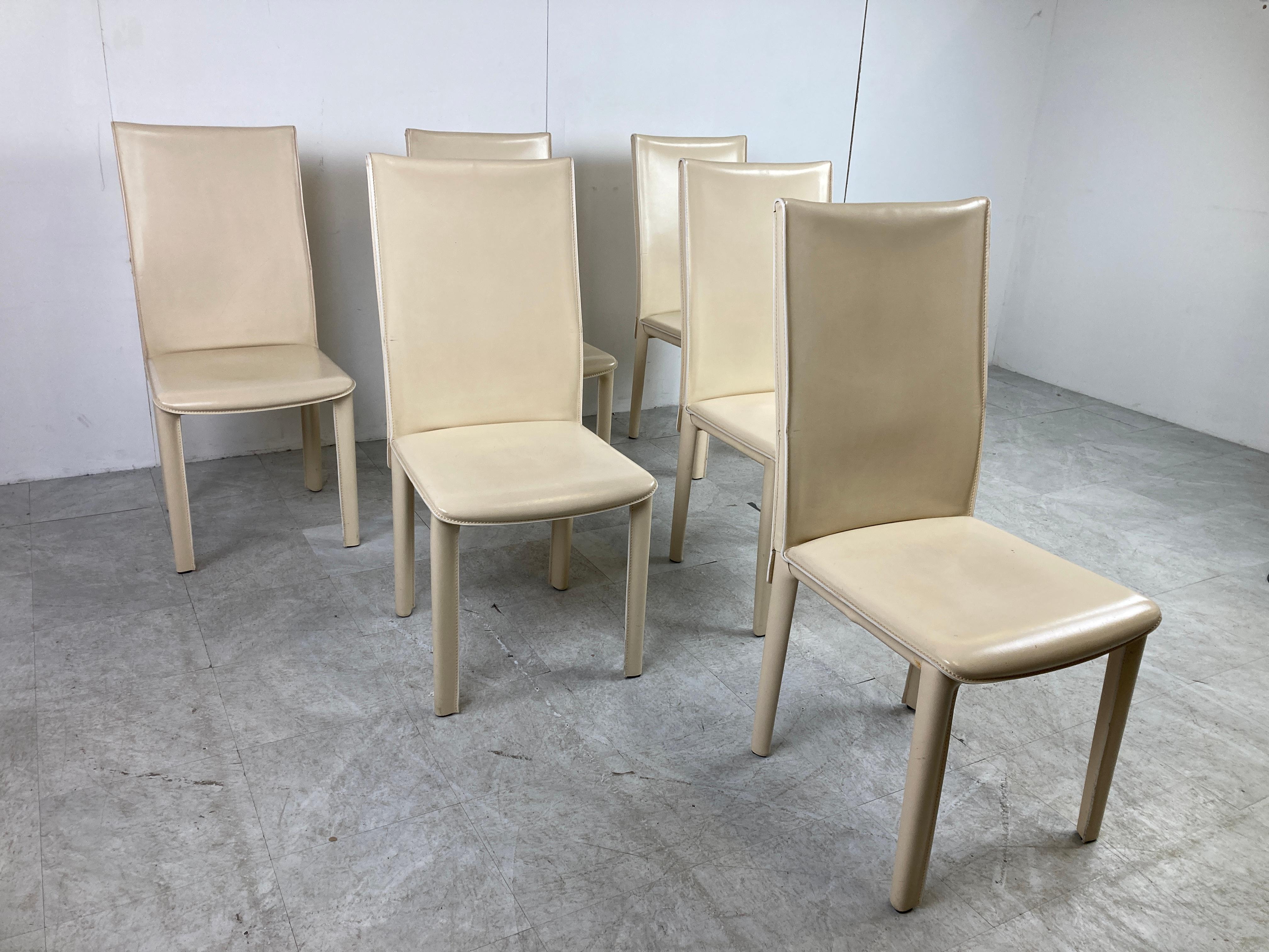 Late 20th Century Vintage Dining Chairs by Arper Italy, 1980s For Sale
