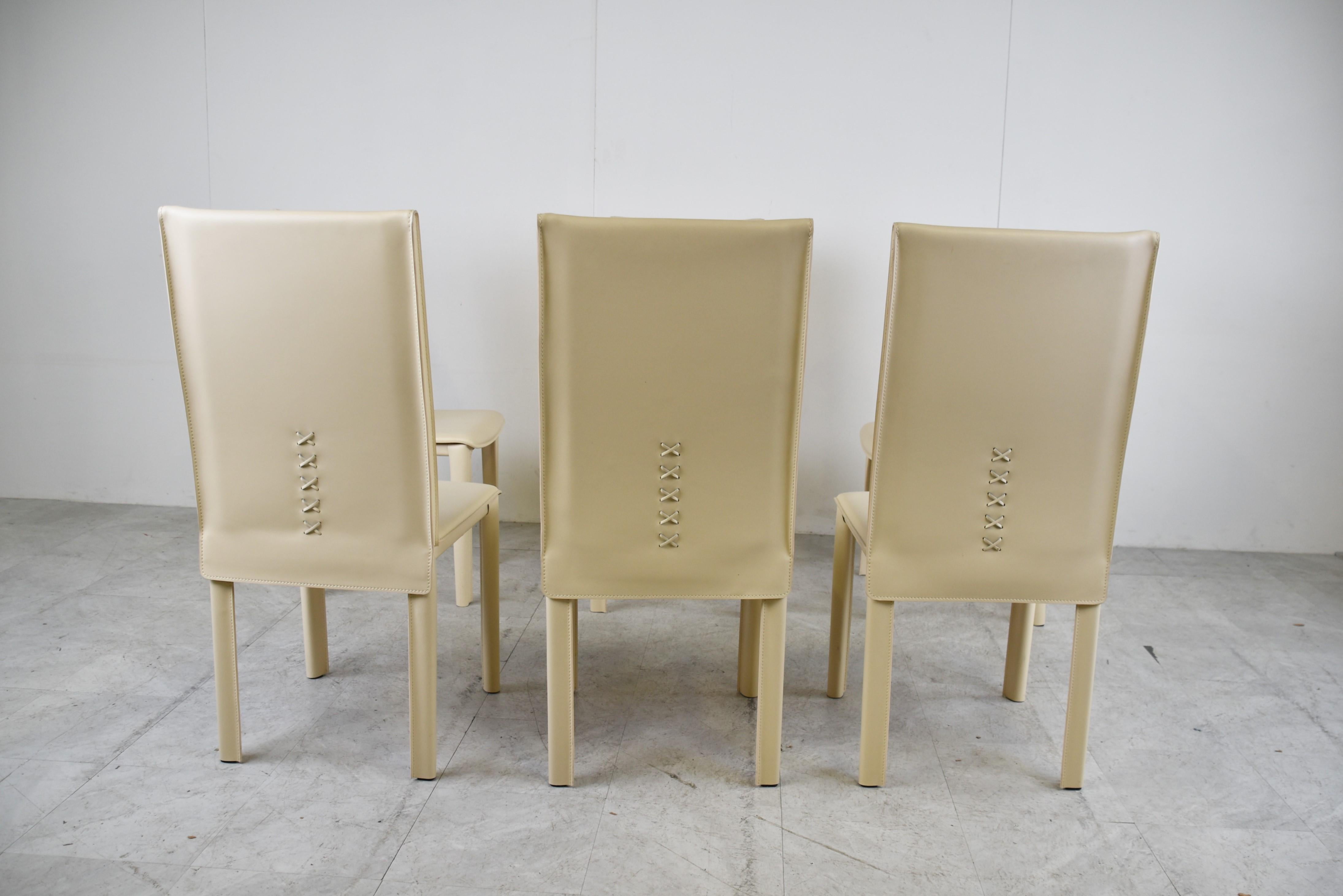 Vintage Dining Chairs by Arper Italy, 1980s 2